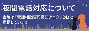 夜間電話対応について